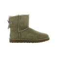 thumbnail image 3 of Ugg Mini Bailey Bow II Women's Suede Fur Lined Booties with Satin Back Bow, 3 of 3