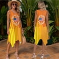 thumbnail image 2 of Psesaysky American 250 Years of Freedom Mens Shorts Sleeve Shirt &Womens Sleeveless Flowy Tunic Dress Couples Orange Matching Hawaiian Luau Outfit His and Her Topical Shirts and Dresses, 2 of 7