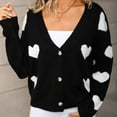 thumbnail image 5 of LSLJS Cardigan Sweaters for Women Button Down Sweaters Casual Trendy Valentine's Day Heart Print Fall Cozy Sweaters, Gifts for Women, S-XL, 5 of 6
