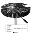 thumbnail image 4 of Balery Futuristic Moonlit Cityscape Fundas de asiento para taburete de bar redondo de tela de terciopelo ajustables que protegen de arañazos y manchas para sillas de 14 a 17 pulgadas.-12 inch, 4 of 7