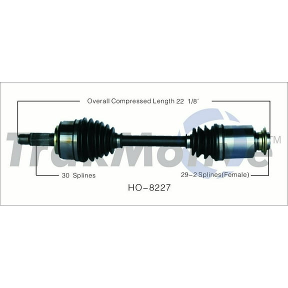 CV Axle Shaft Fits select: 2007-2012 ACURA RDX