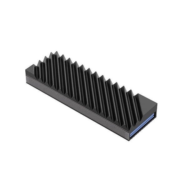 M.2 SSD Heat Sink M2 2280 Solid State Hard Disk Aluminum Heatsink Gasket with Silicone Thermal Pad PC Accessories Black,1 * M.2 SSD Heat Sink,Black