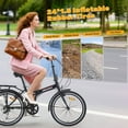 thumbnail image 6 of Folding City Bike 24-Inch Steel Frame with Shimano Derailleur, V Brakes, Anti-Slip Tires – Compact & Portable Commuter Bicycle for Adults, 6 of 10