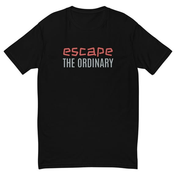 Escape The Ordinary Short Sleeve T-shirt (Black, XS)