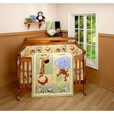 Little Bedding by NoJo Safari Kids 3pc Crib Bedding Set ...