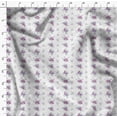 thumbnail image 4 of Soimoi Florals Printed, Polyester Fleece, Fabric by The Yard Sewing DIY Stretch Fabric 56 Inches Wide, WarmFabric for Hats, Coats, Gloves, Blankets, White, 4 of 6
