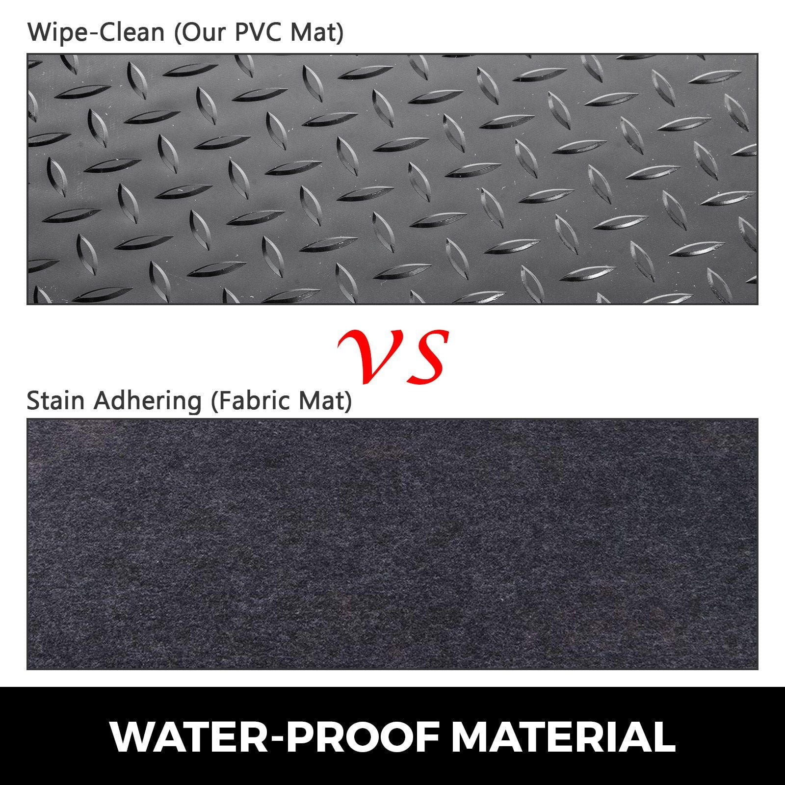 Garage Floor Mats 2 Rolls 17x3.6 Ft Total Coverage 2.5mm Thick PVC Vinyl Flooring for Cars