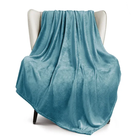 Exclusivo Mezcla Fleece Throw Blanket For Couch, Sofa And Bed, Super Soft