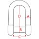 thumbnail image 5 of Extreme Max 3006.8396 BoatTector Grillete en D de acero inoxidable con pasador que no se engancha - 5/16"", 5 of 5