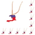 thumbnail image 2 of Collar de acero inoxidable Qarigey de lujo asequible para hombres y mujeres Sonia Fondo Marino 10Conjunto, 2 of 6