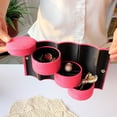 thumbnail image 4 of Joyero de 3 capas de terciopelo rosa, 4 of 5