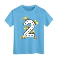 thumbnail image 1 of Hiiyo T-Shirt Grand Garçon Imprimé Lettre Excavatrice Manches Courtes T-Shirt, Tailles 3-13, 1 of 3