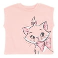 thumbnail image 4 of Disney The Aristocats Marie Waffle Knit T-Shirt and Shorts Outfit Set Newborn to Little Kid, 4 of 5