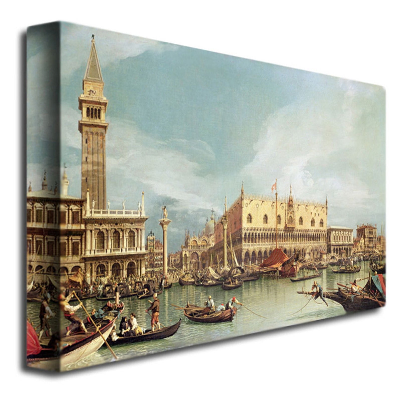 Trademark Art "The Molo, Venice" Canvas Art by Canaletto