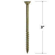 Grip-Rite #9 x 3 in. in. Star Drive Gold Construction Wood Screw 10 lb.