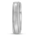 thumbnail image 6 of SuperJeweler Mens 6mm Brushed Finish Grooved Titanium Ring Wedding Band, Size 11 for Men, 6 of 6