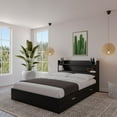 thumbnail image 1 of Nexera Hunter Platform Bed with Headboard, 1 of 8