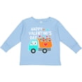 thumbnail image 3 of Inktastic Happy Valentines Day Truck Hearts Boys or Girls Long Sleeve Toddler T-Shirt, 3 of 5