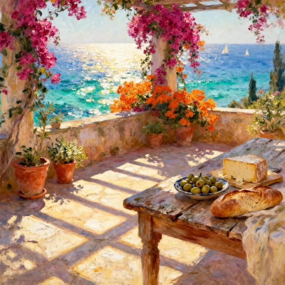 Landscape, seascape, and floral digital oil painting set, DIY digital oil painting kit for adults, acrylic paint, canvas, and oil painting kit, home decor art piece, 16x16 inches, frameless.