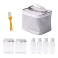 thumbnail image 1 of 6 uds vinagreras botella de condimento hermética con bolsa de almacenamiento contenedores de condimentos salero y pimentero tarros de especias, 1 of 9