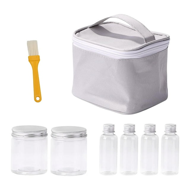 6 uds vinagreras botella de condimento hermética con bolsa de almacenamiento contenedores de condimentos salero y pimentero tarros de especias