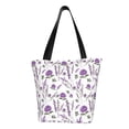 thumbnail image 2 of Kdxio Lavender Flowers Women Reusable Grocery Bags Foldable Ripstop,Reusable Shopping Bags for Shopping,Gym,Gift, 2 of 8