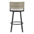 thumbnail image 4 of Midnight Wave Barstool White Barstool, Modern Style, Removable and washable cushion cover, Aluminum, Outdoor Bar, 4 of 5