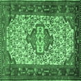 thumbnail image 1 of Ahgly Company Indoor Square Persian Emerald Green Traditional Area Rugs, 6' Square, 1 of 4