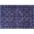 thumbnail image 1 of Ahgly Company Machine Washable Indoor Rectangle Persian Blue Traditional Area Rugs, 5' x 7', 1 of 4