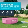 thumbnail image 2 of INTEX 10 Foot Round Easy Set Outdoor Backyard Swimming Pool Cover, Pink, 2 of 6