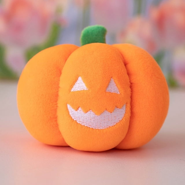 Fwttom Halloween Gift Night Light Pumpkin Toy Funny Keychain Female Exquisite Backpack Pendant Car Key Pendant