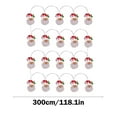 thumbnail image 3 of KOYPTL Father Christmas Shaped String Lights with Double Sided-20 LED,Battery Operated Warm Lights for Christmas Tree Fireplace Bedroom Birthday Party Home Indoor Outdoor Backyard Decorations(9.8 ft), 3 of 6