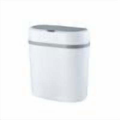 PEONAVET Plastic Intelligent Seamless Trash Can Smart Sensor Wastebasket Battery Model Automatic Flip Wastebasket Closed Mute Waterproof Wastebasket Organizer Bathroom Crack Wastebasket