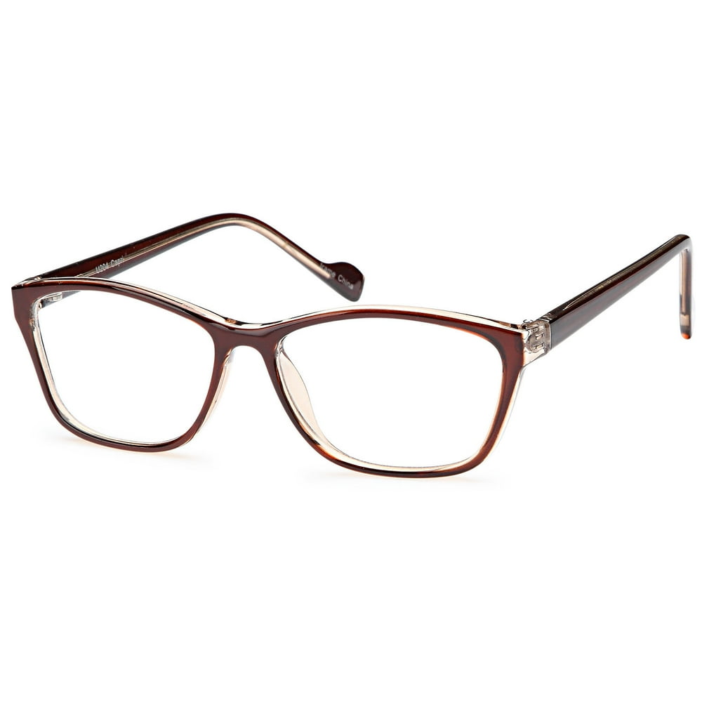 Women's Eyeglasses 55 16 140 Brown Plastic