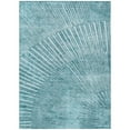thumbnail image 2 of Addison Rugs Chantille Indoor/Outdoor Transitional Organic Teal Washable Rectangle Rug, 8' x 10', 2 of 6