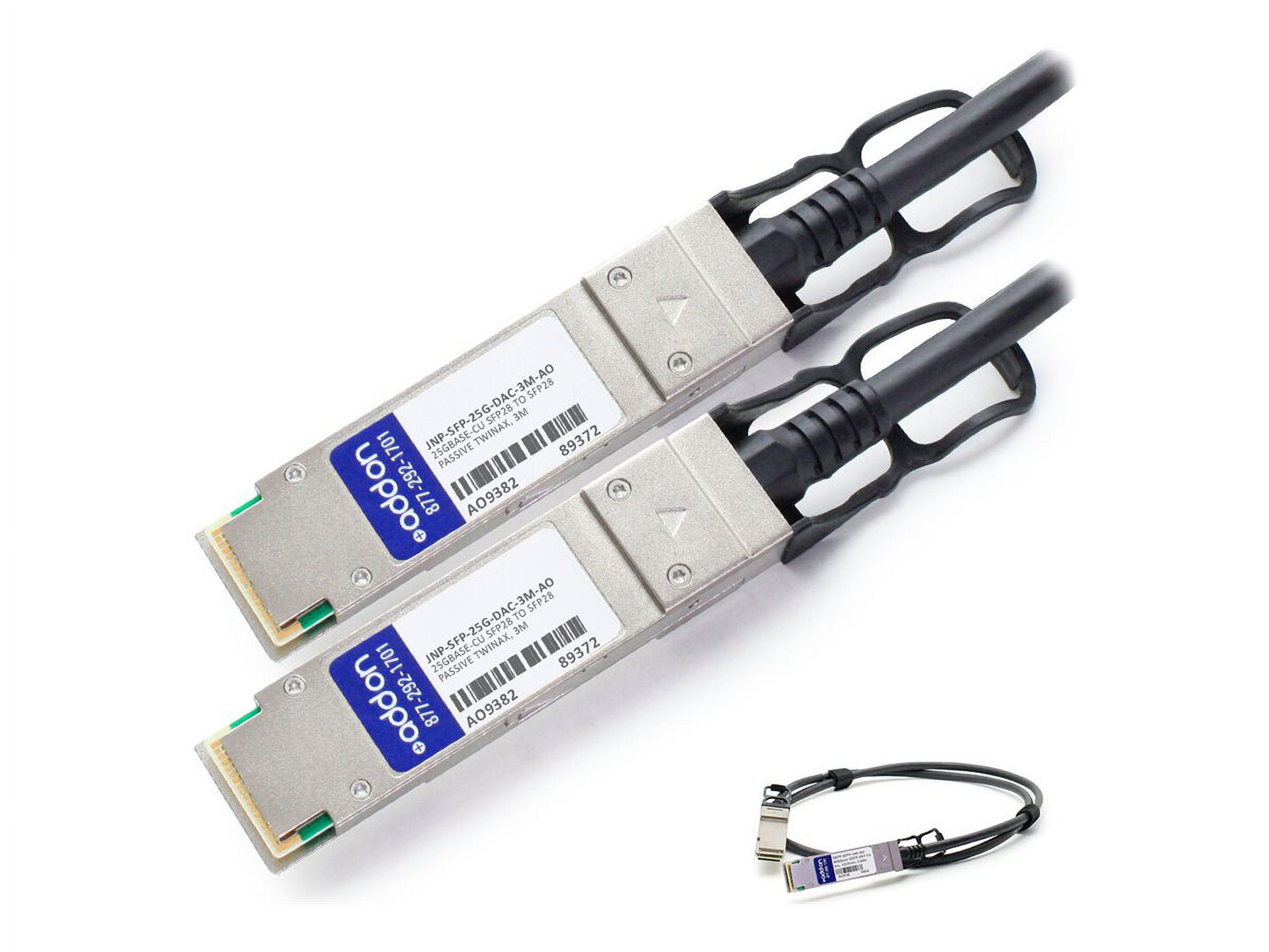 AddOn - 25GBase-CU direct attach cable - TAA Compliant - SFP28 to SFP28 - 10 ft - twinaxial - passive AddOn - 25GBase-CU direct attach cable - TAA Compliant - SFP28 to SFP28 - 10 ft - twinaxial - passive