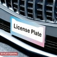 thumbnail image 4 of 1Pack License Plate Frames with Blue and Pink Gradient Pattern Includes Screws & Caps Full Accessories Included Size 6.3x12.2inch(16x31cm), 4 of 8