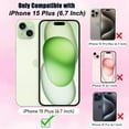thumbnail image 3 of for iPhone 15 Plus Case Glitter Magnetic Compatible with MagSafe Full Camera Lens Protection Luxury Plating Cute Bling Clear Shockproof Slim Phone Case for Women Girls, Pink, 3 of 13