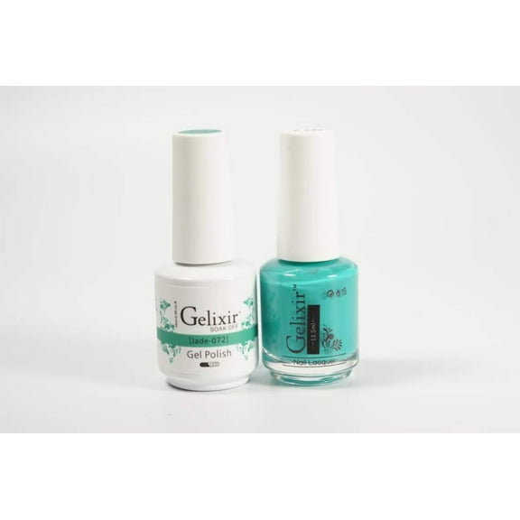 Gelixir Nail Polish Gel  Matching Lacquer Jade 1 PK #072