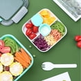 thumbnail image 1 of Yykcavykas Clearance & Promo Double Layer Plastic Lunch Box Small Compartment Lunch Box Students Portable Microwave Oven Available Preservation Box|Green-797, 1 of 8