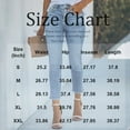 thumbnail image 3 of Women's Classic Straight Leg Jeans, Mid-Stretch Denim Pants with Casual Slim Fit & Everyday Versatility,Light Blue M, 3 of 5