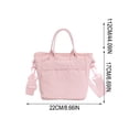 thumbnail image 3 of Bolso bandolera mini informal para mujer, de lona, para uso diario | Bolso bandolera ajustable para mujer | Bolso ligero de lona suave para ir al trabajo, de compras o para citas., 3 of 8