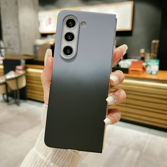 Allytech Galaxy Z Fold5 Case, Sleek Slim Fit Shell Joint Color Design Anti-Scratch Shockproof Bumper Phone Case Cover for Samsung Galaxy Z Fold5 - Gray