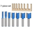 thumbnail image 2 of Juego de brocas para enrutador inferior de limpieza, herramienta de cepillado de superficies de carburo de doble flauta, diámetro de corte, 7 Uds., 2 of 5