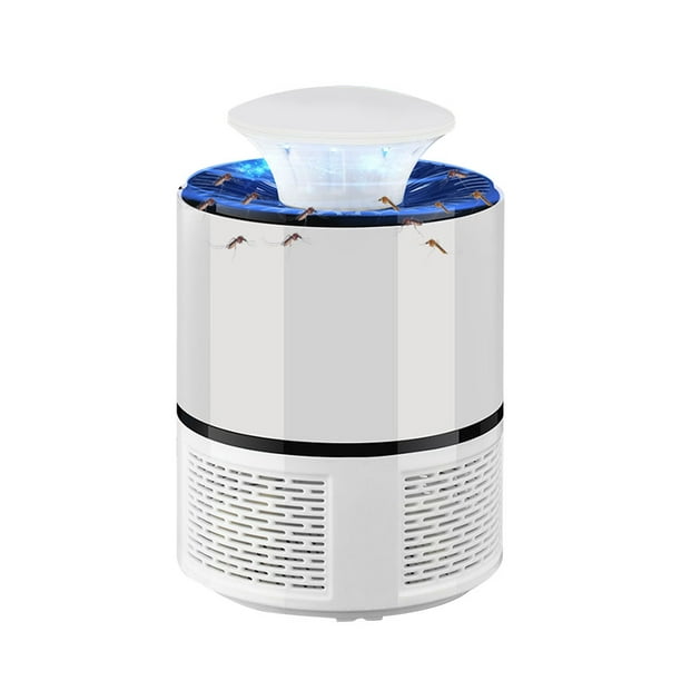 Lámpara Asesina Mosquito Mudo Trampa Insecto USB Sin Radiación () Blanca