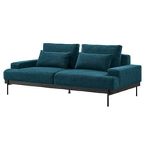 Sofa Couch, Azure Navy Blue, Fabric, Living Kitchen Cafe Bistro Hospitality Restaurant, Modern Contemporary HB34537