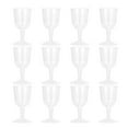 thumbnail image 1 of 12 vasos transparentes de plástico para fiestas, vasos desechables para vino, para bodas y cumpleaños., 1 of 8