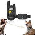 thumbnail image 1 of Collar de choque para perros con control remoto, collar de entrenamiento para perros con control remoto, 3 modos de entrenamiento, vibración de pitido y choque (para 1 perro, negro), 1 of 5