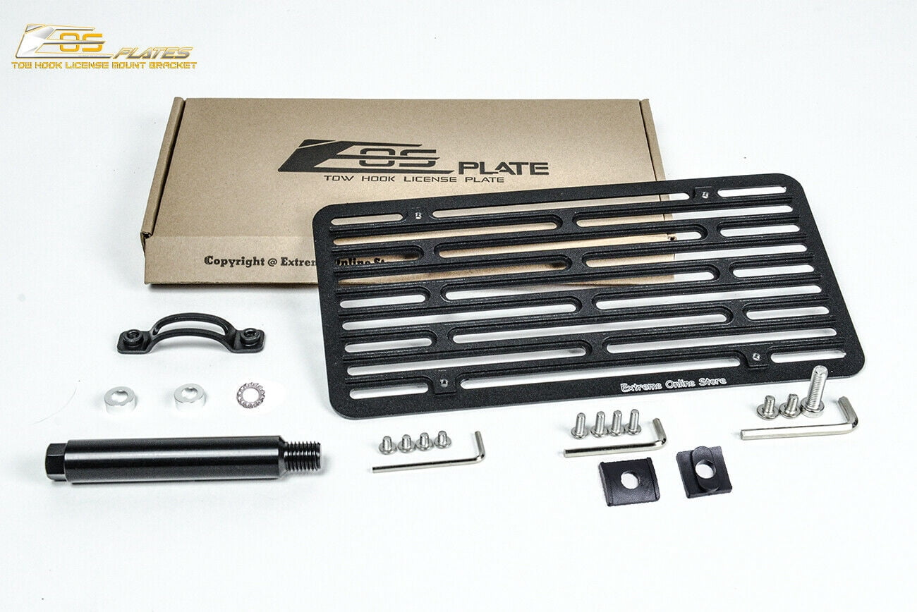 Extreme Online Store No-Drill Tow Hook License Plate Relocator For 1999-2006 Mercedes CL-Class