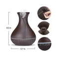 thumbnail image 5 of 550ML Wood Grain Air Humidifier Vase Shape Mute Aroma Essential Oil Diffuser with Remote Control, 5 of 5